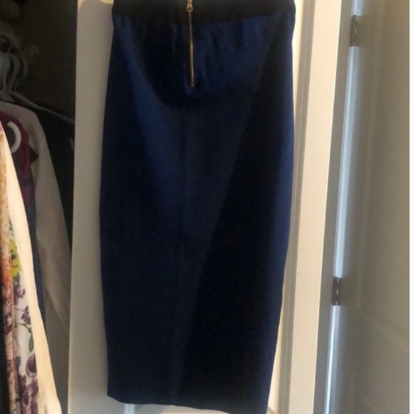 ted baker blue Sashaey Ottoman Knit Skirt 2 nwot - Picture 4 of 7